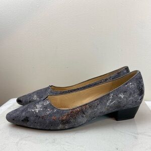 GABOR Acton Ladies Low Heel Leather Court Shoes